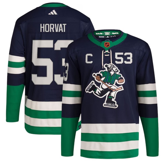 Vancouver Canucks Bo Horvat adidas - Reverse Retro 2.0 Authentic Player Jersey - Picture 1 of 11
